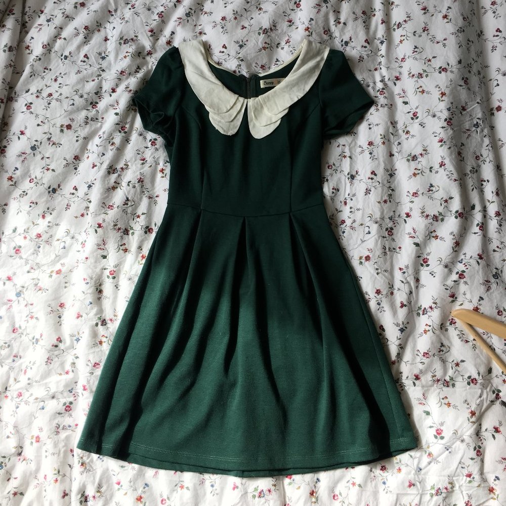 ModCloth 'Looking to Tomorrow' Dress in Evergreen